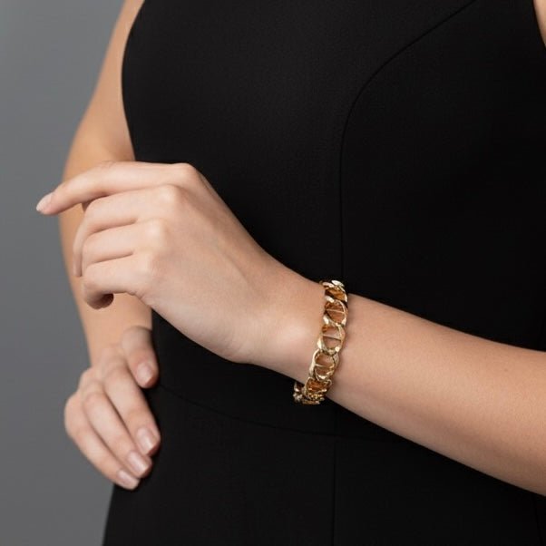 Nua – waterdichte gouden kettingarmband