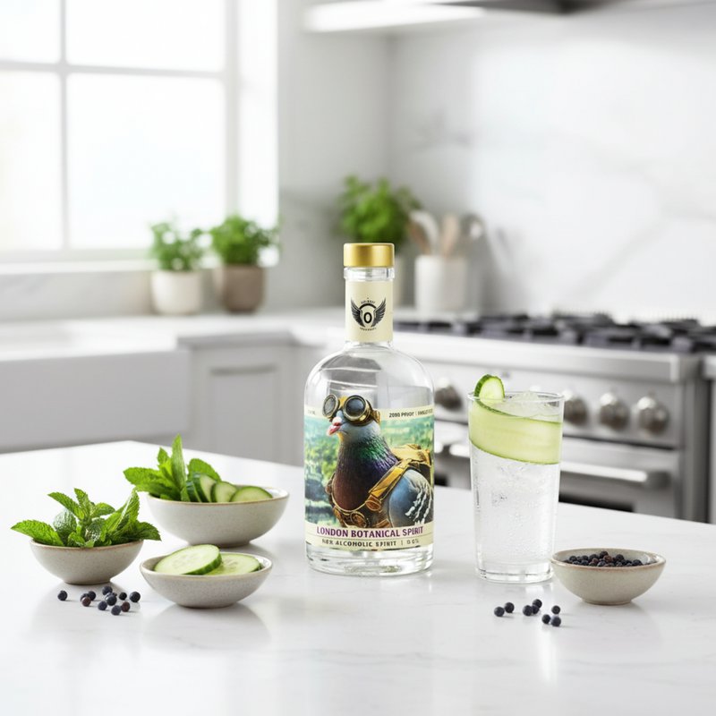 Volante London Botanical Spirit 0,0% – Ikke-alkoholisk Gin-Style Spirit – 700 ml