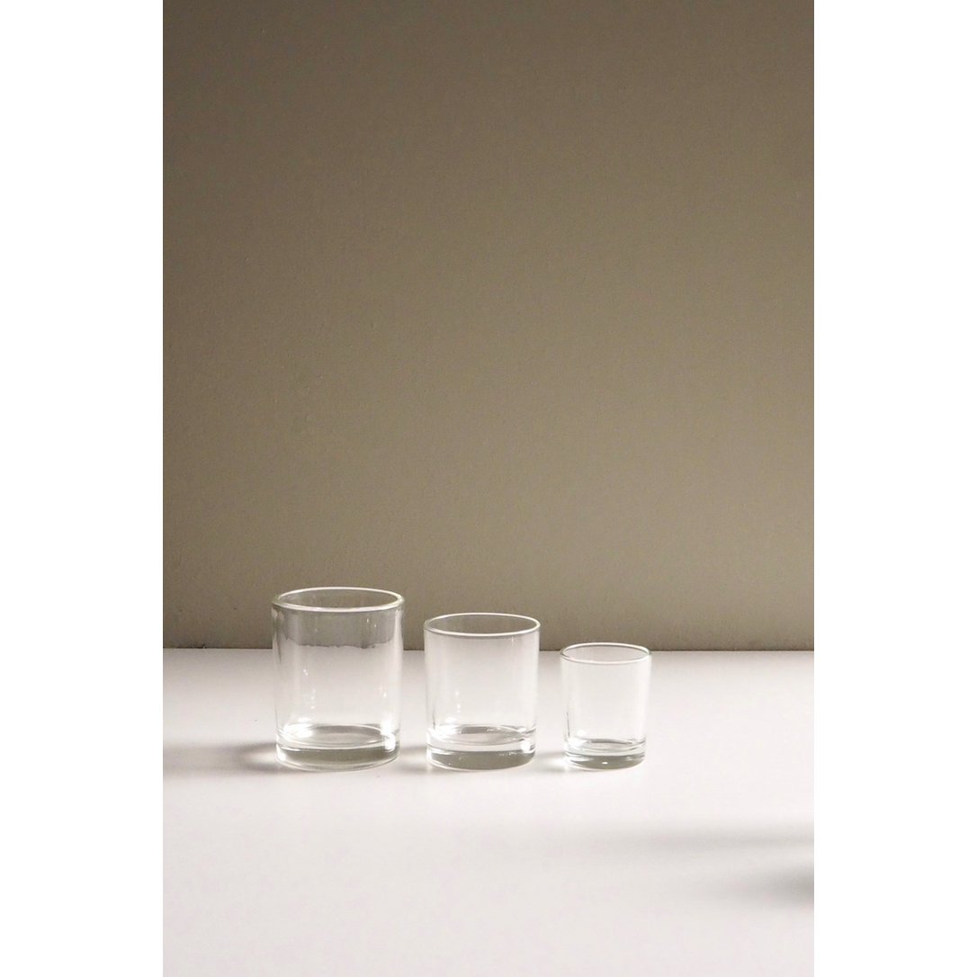 Klare stearinlysglas
