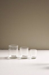 Klare stearinlysglas