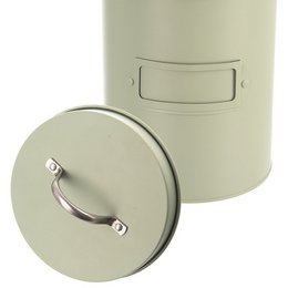 Lagerbehälter Metall grünlich 2,2 l