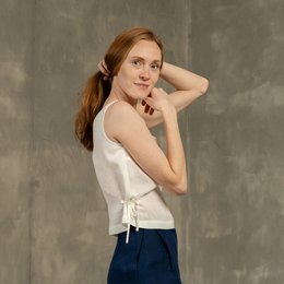 Crop Top con Nastri Laterali Audrey