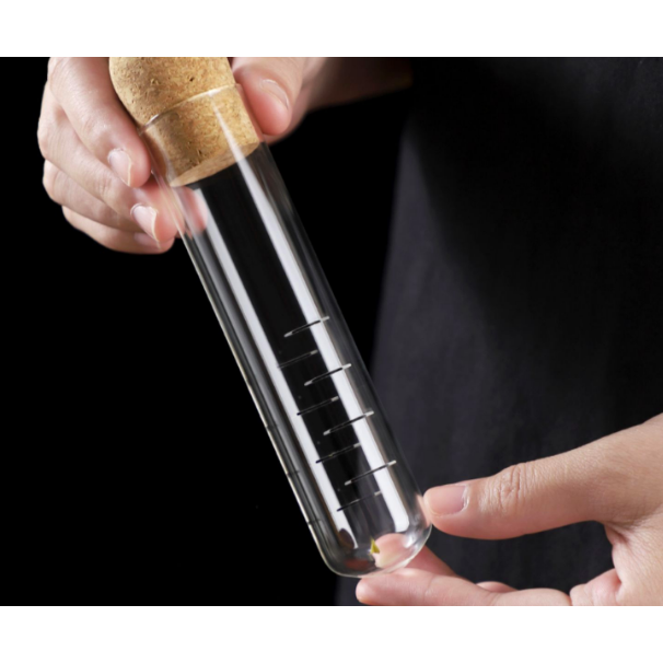 Glass tea infuser with cork stopper - 2 sizes available
