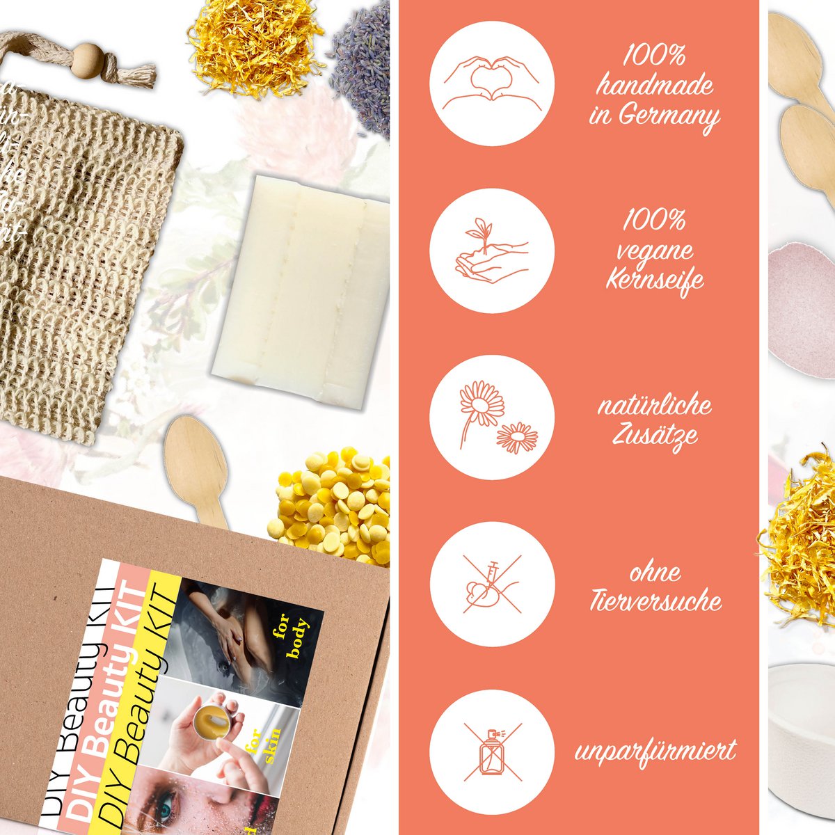 DIY skønhedssæt fra spreetherm - 20 dele til sæbe, ansigtspleje, lipgloss osv. %23 skønhedsprodukter tiktok %23 gør-det-selv sæt voksne kvinder