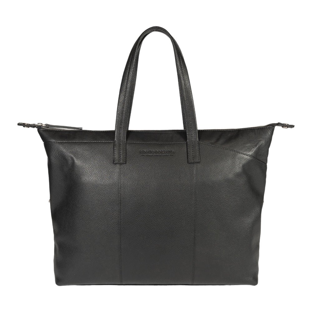 RB2004A | La bolsa de compras se transformó en una verdad en flor real, dólar/grano ligero. Doble manija. Color negro.