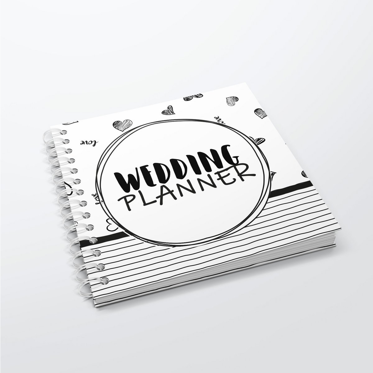 Fill-in Book SilliBeads - My Wedding Planner Fill-in Book - Relié Wire-o (GAMME NOIR/BLANC)