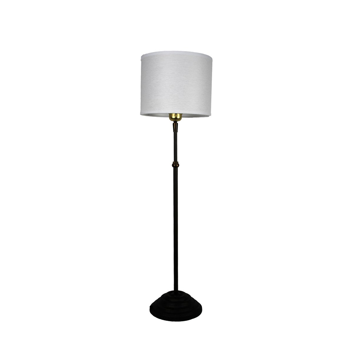 Abażur z tkaniny biały półprzezroczysty klosz 20/20/16 cm