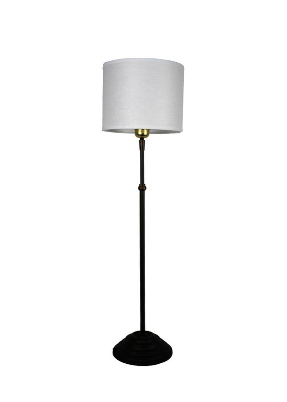 Abażur z tkaniny biały półprzezroczysty klosz 20/20/16 cm