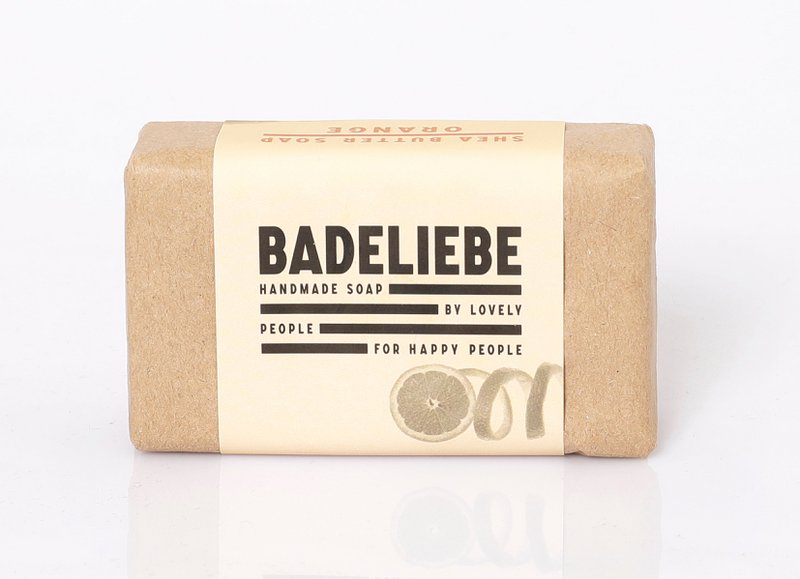 BADELIEBE - Savon au beurre de karité Hartseife Orange
