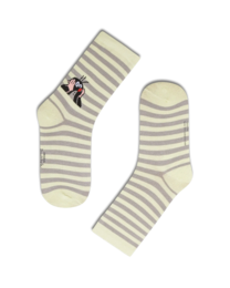 koaa – La petite taupe « Stripes » – Chaussettes vert/gris