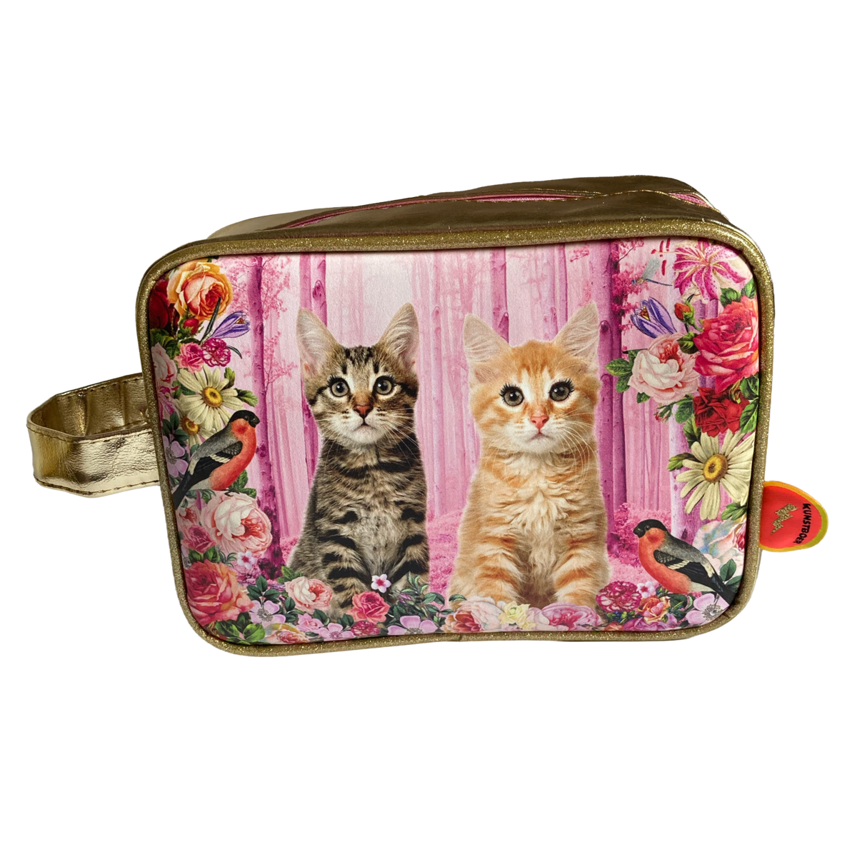 Neceser Fiesta Gato rosa