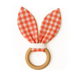 Gingham biologisch katoenen bijtring