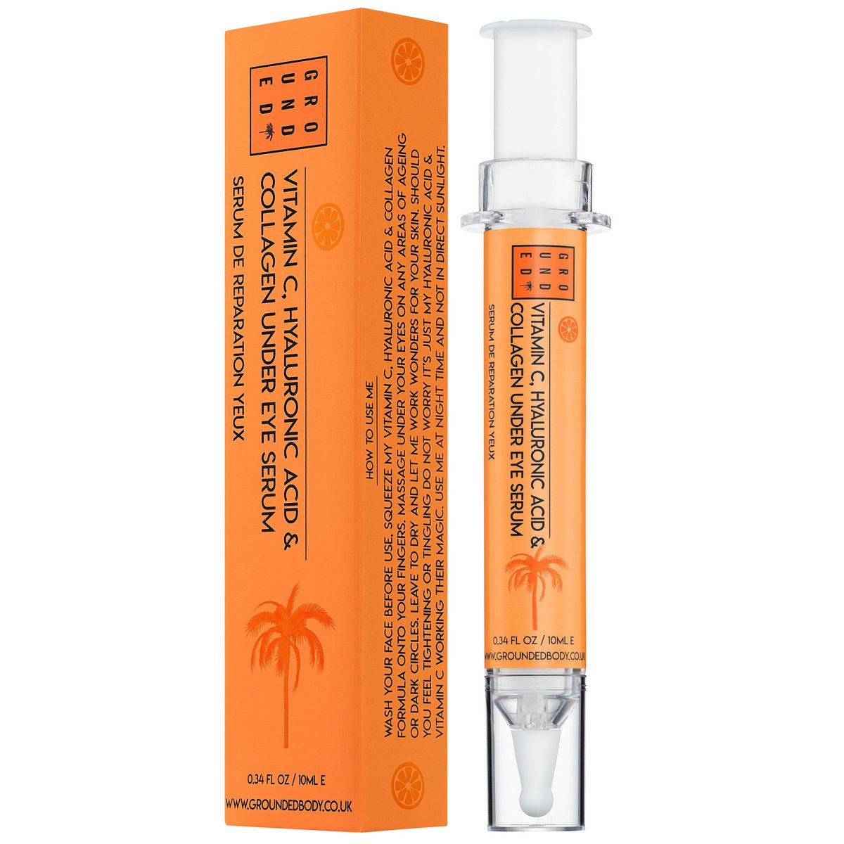 Suero debajo de los ojos con colágeno, vitamina C y ácido hialurónico: para animar esos ojos (10 ml)