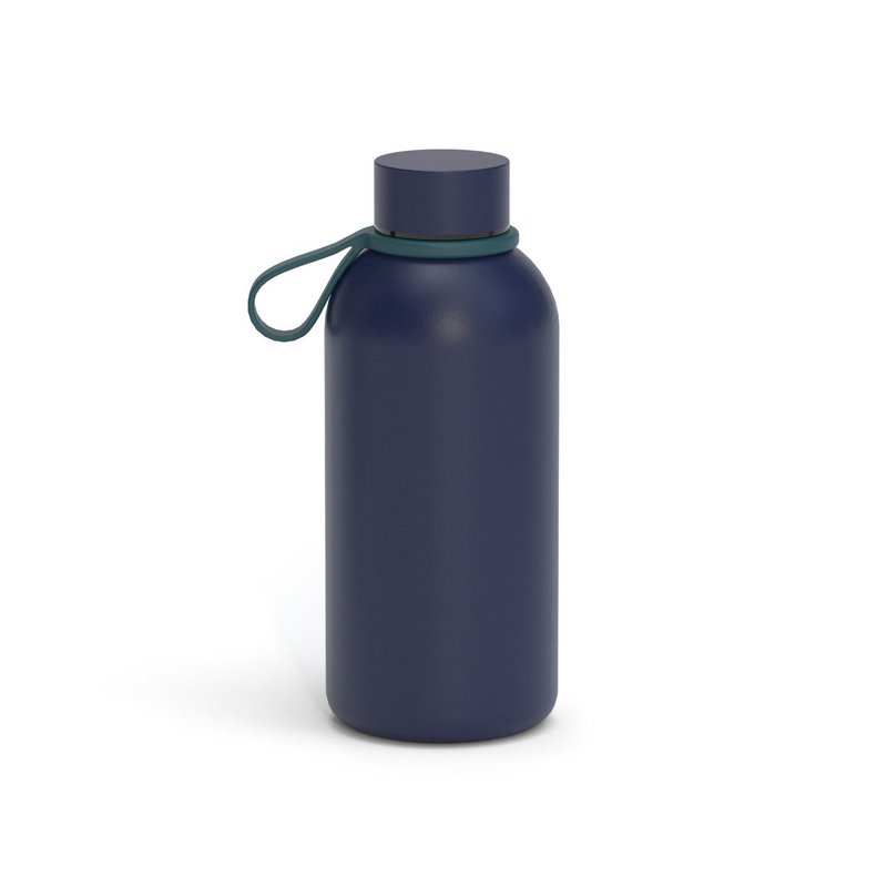 ISOLERET GENANVENDIG FLASKE 350ML - MIDNATBLÅ