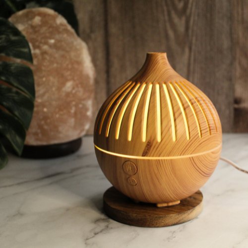 Wooden Mandala USB Aroma Diffuser LED 7 Colors - 180ml