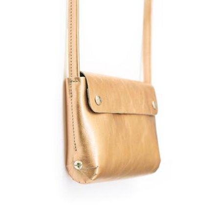 Lederhandtasche Kupfer