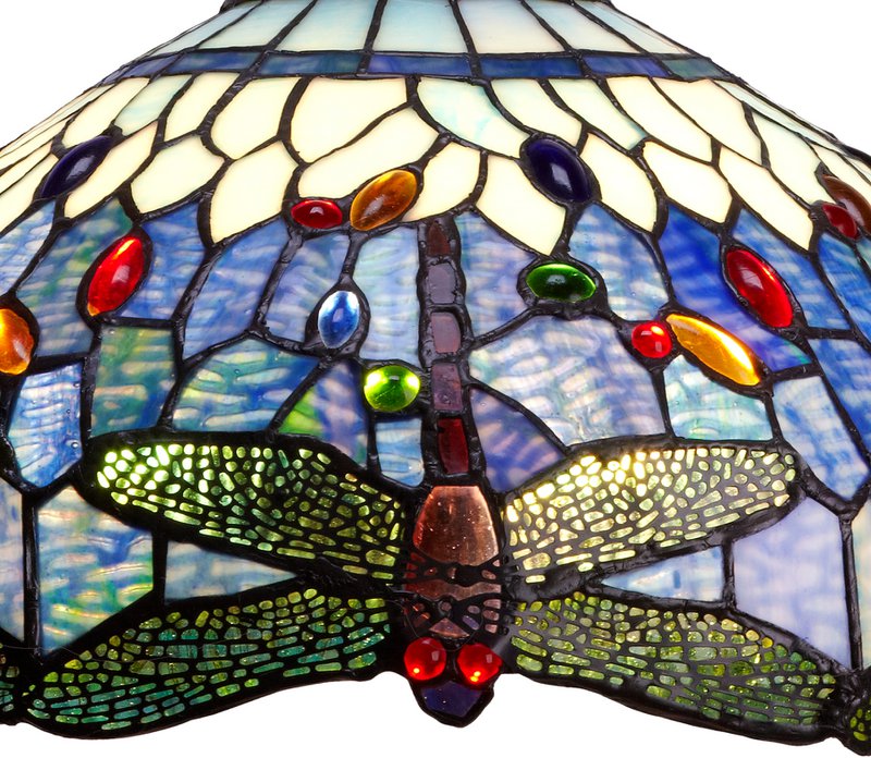 Stor bordlampe Tiffany diameter 40cm Belle Epoque Series LG197522