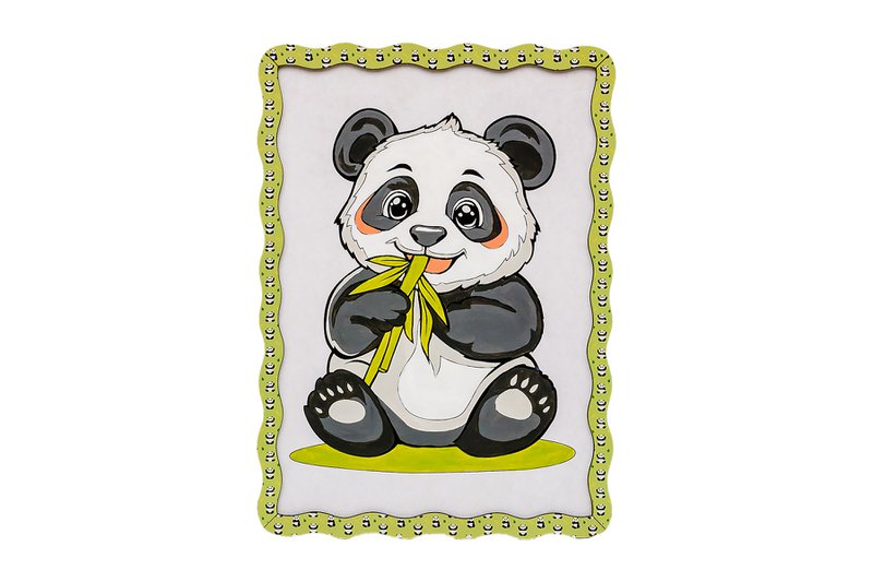 Panda Paint by Numbers Kit for Kids A4 Canvas