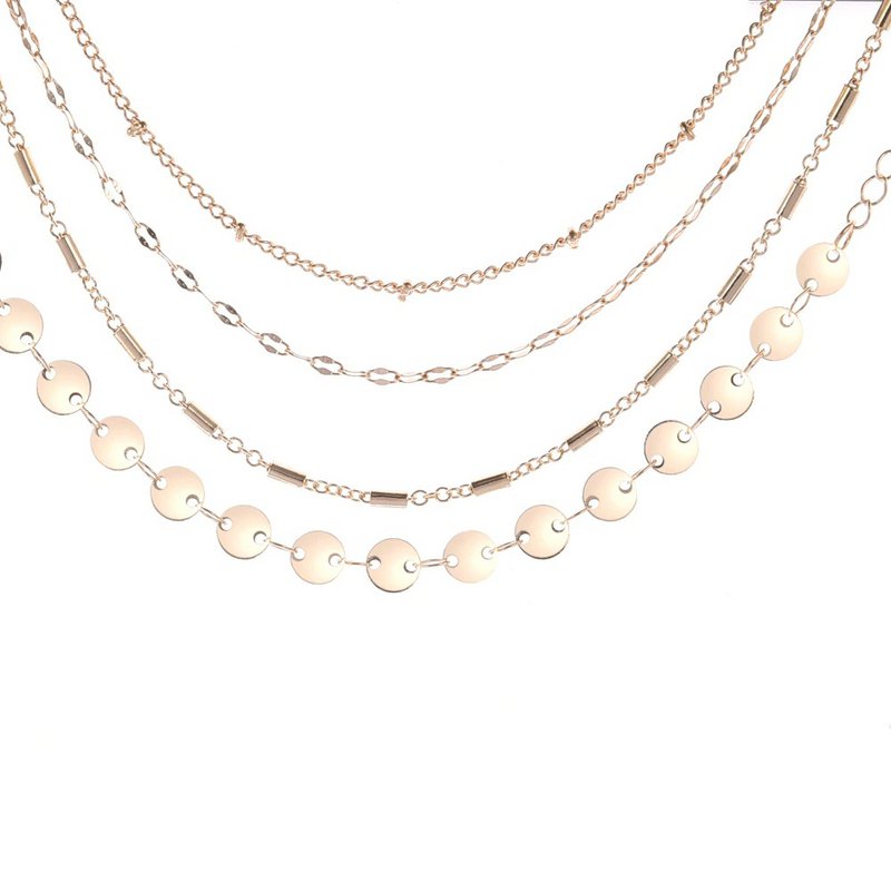 SET OF 4 THIN BRACELETS - GOLD-PLATED - ELODIE MODEL