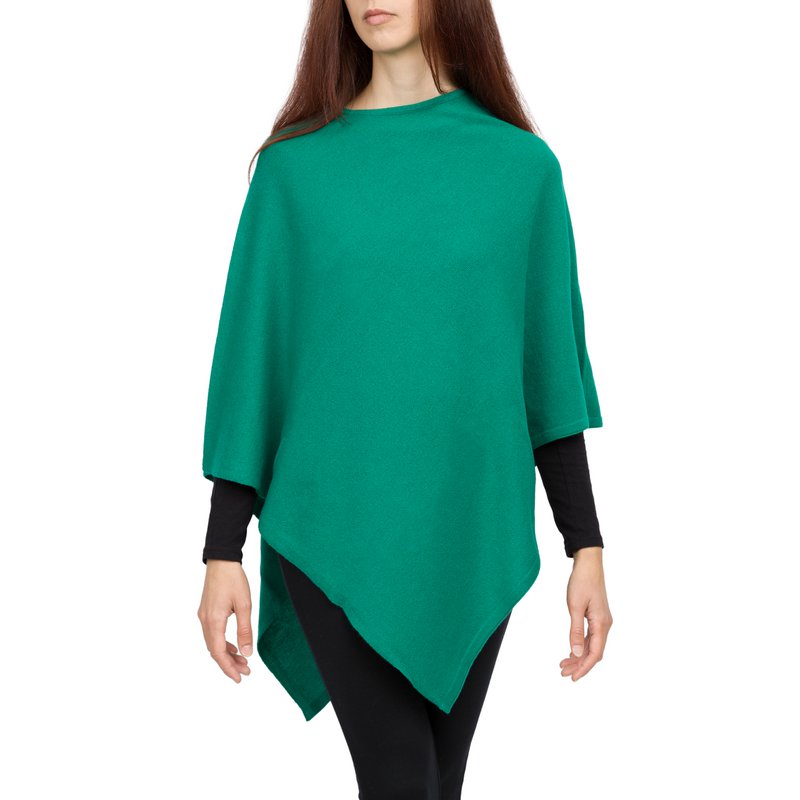 LOVELY - Poncho carré classique en pur cachemire