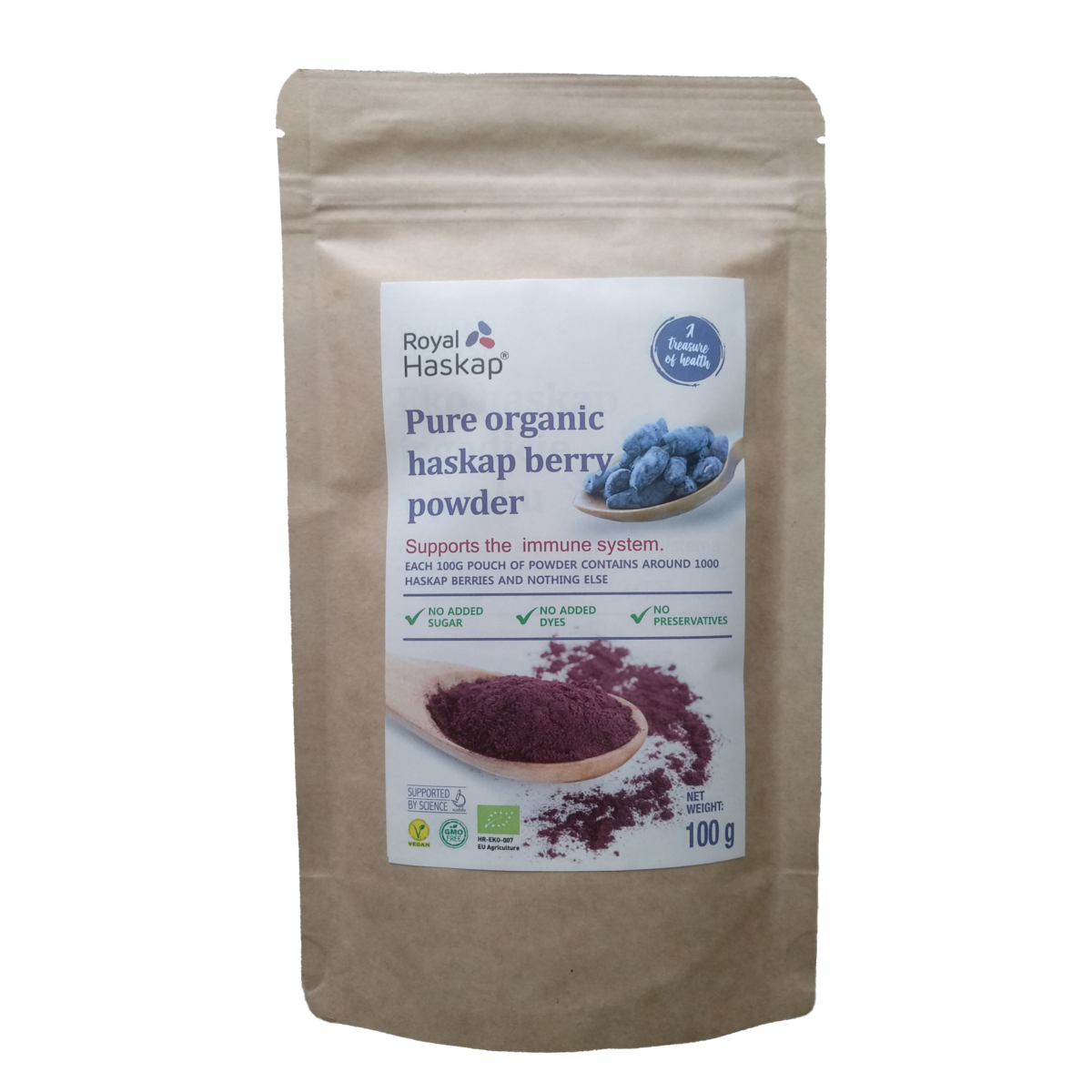 Reines Bio-Haskap-Pulver