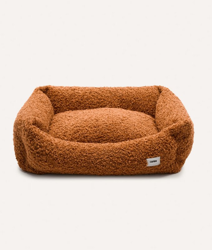 Mustard Shearling Hundeseng, Snozy