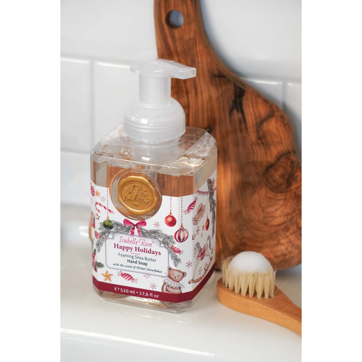 Sapone schiumoso al burro di karité Buone Feste 520 ml Isabelle Rose