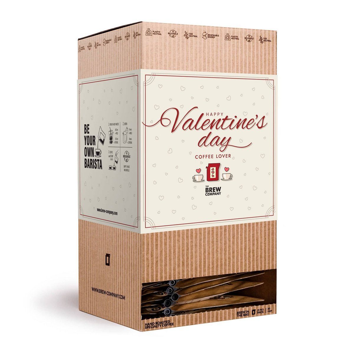 VALENTINS DAG KAFFE GAVEÆSKE