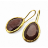Glowdrop earring, Aubergine Medium