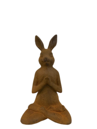 Lapin de yoga en fonte