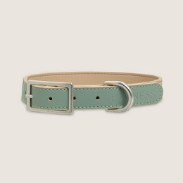 Vegan Leather Collar Bo - Emerald