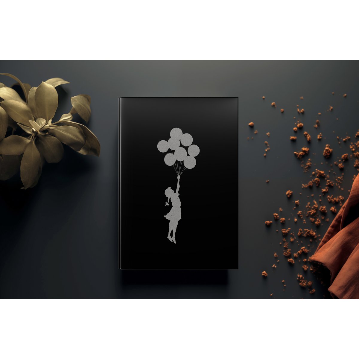 Quaderno Banksy A5/A6 - Ragazza con palloncini volanti