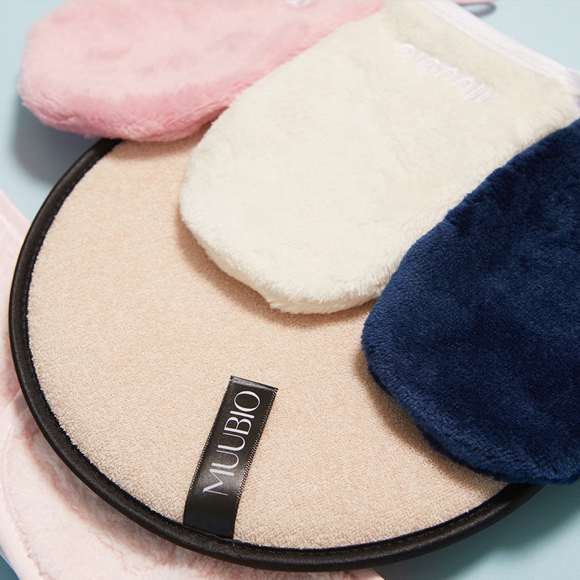 Herbruikbare make-up remover handschoenen X3 + Scrubhandschoen + Hoofdband + Mouw