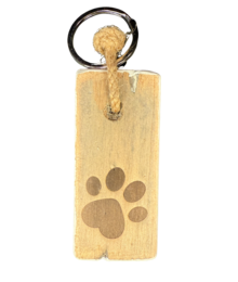 keyhanger old dutch flat DOG PAW PRINT
