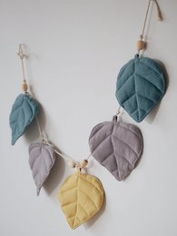 Guirlande de lin « il de mer » avec feuilles