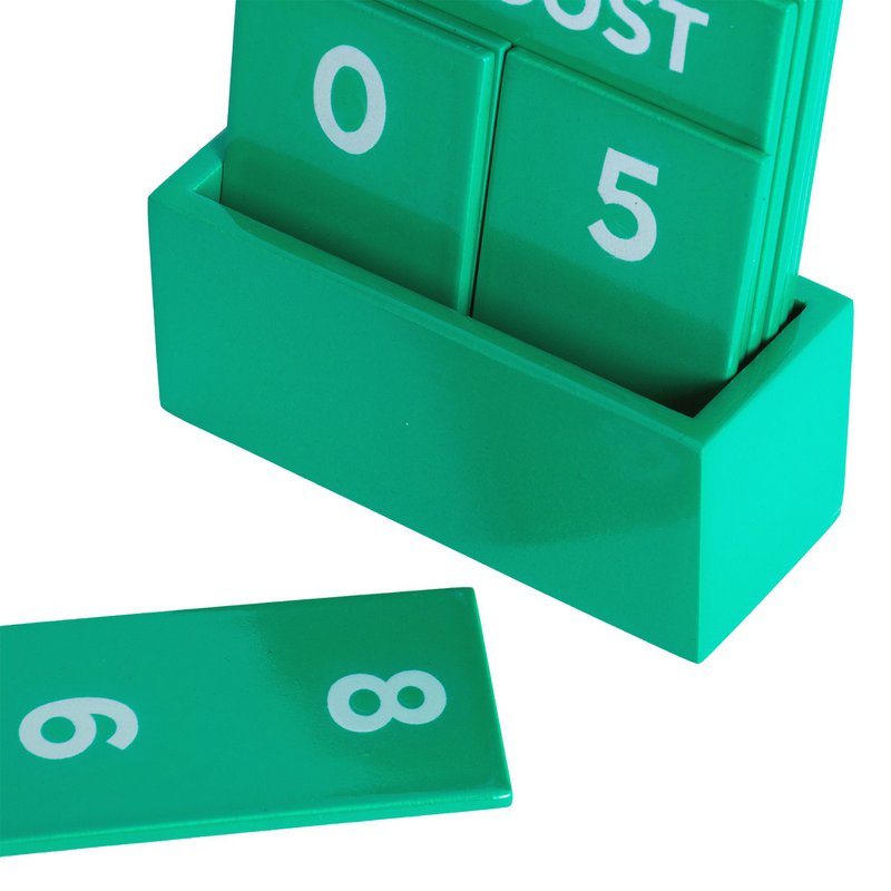 GREEN SMALL GLOSSY FULL COLOR CALENDAR HF