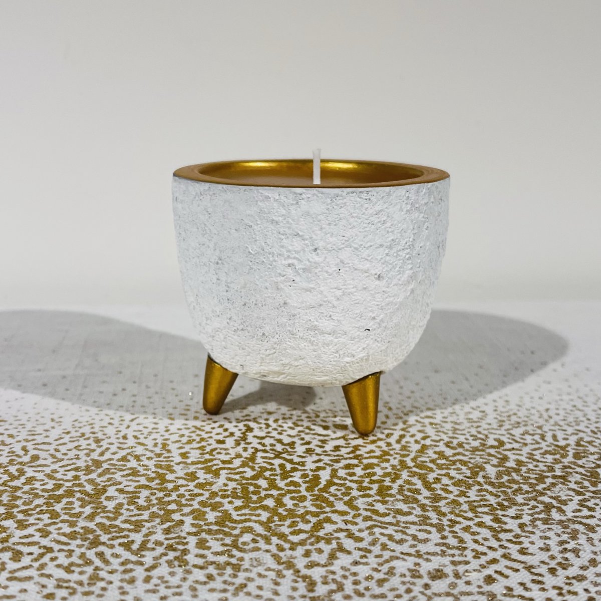 Candela / vaso di fiori in oro bianco