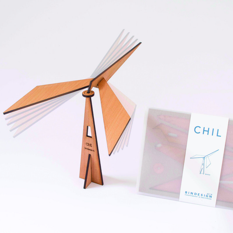 Cadeau de Noël - CHIL puzzle hêtre - mobile oiseau en équilibre