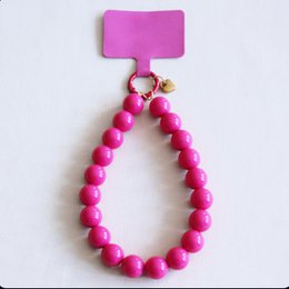 Telefonledning perler XXL - fuchsia