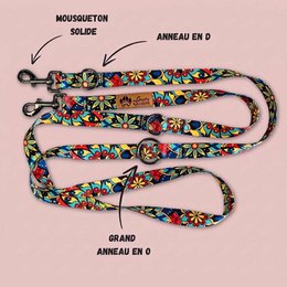 Multi-position Mandala leash