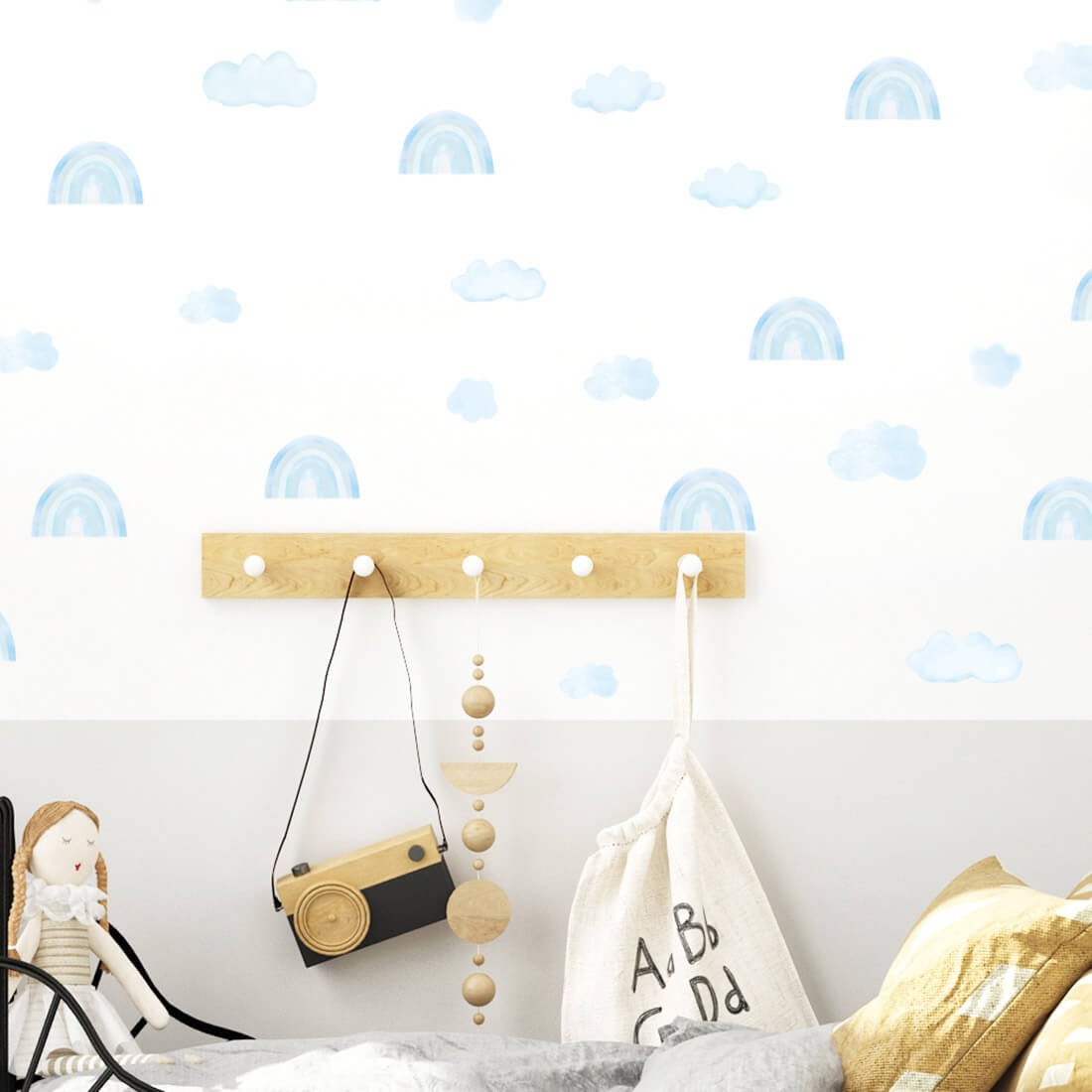 Muursticker | Mini Regenbogen Blauw