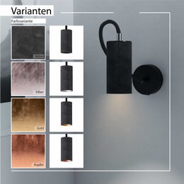Betoniq væglampe "Donoma Flex" 1 lampe Kobber Sort
