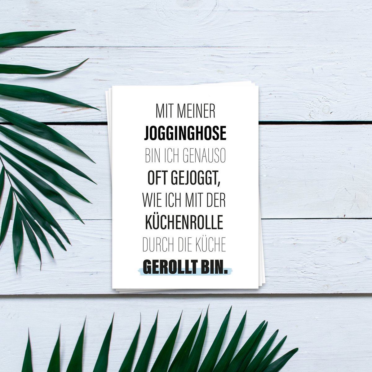 Mit meiner Jogginghose - Postkarte 10er Set