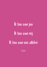 Karte 'Ich liebe'