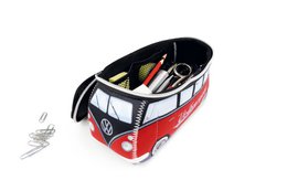 Volkswagen VW T1 Bus 3D Neoprene Universal Bag - Small - /Red & Black