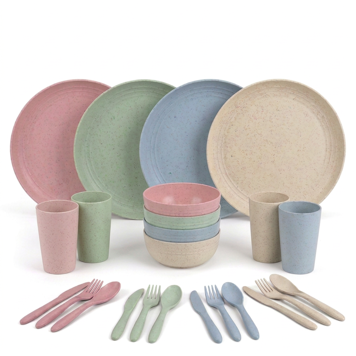 green-goose Bio-based Tableware Set - 28 pieces