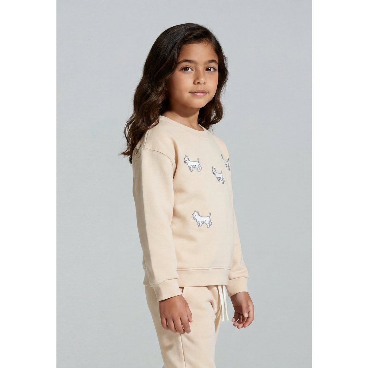 Sweat Enfant Terrier Blanc