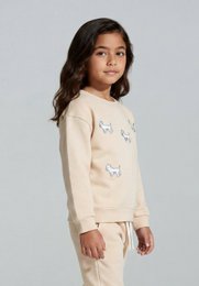 Felpa per bambini Terrier bianco