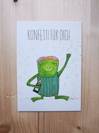 Postkortfrø - konfetti til dig