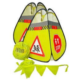 2x enfants Cubes d'avertissement de rue Pylone